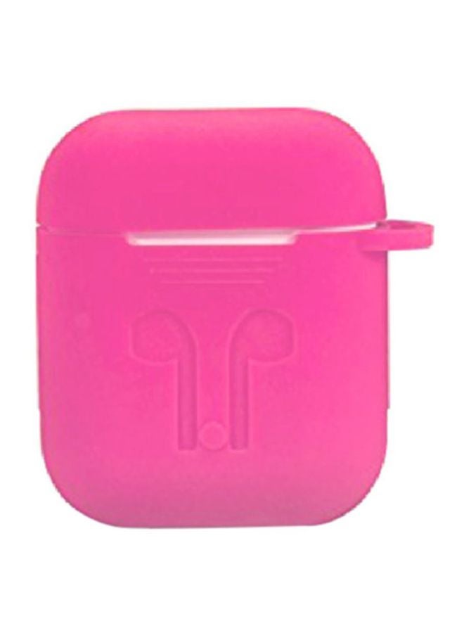 MARGOUN Case Cover For Apple AirPods With Strap Holder Pink/White 