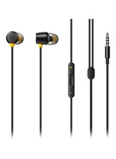 realme Buds 2 Wired Headphones Black/Yellow  - Image 1