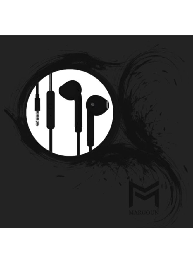 MARGOUN Wired In-Ear Headphones With 3.5mm Jack Black - Image 3