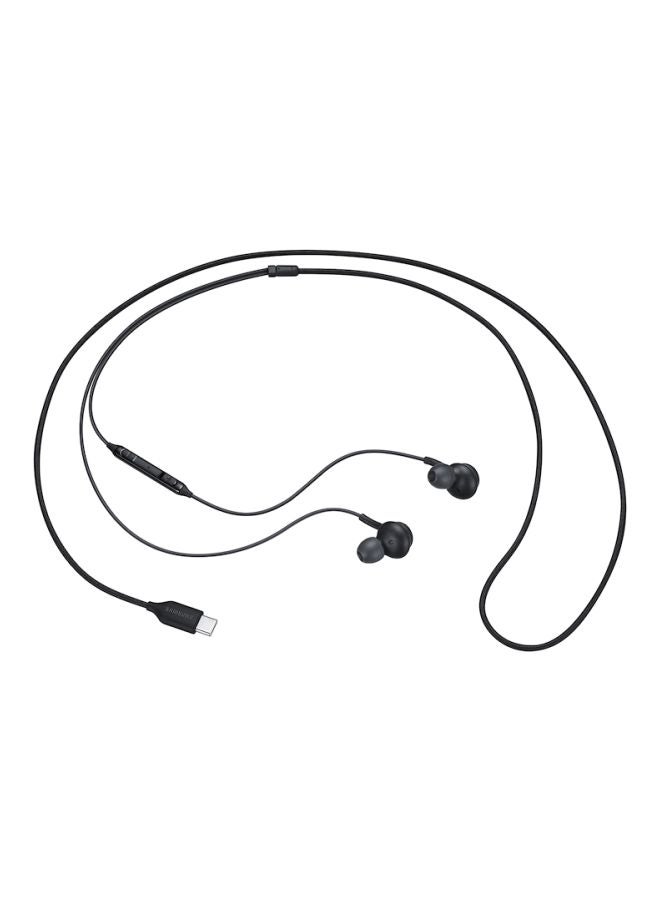 Samsung - Type-C Wired Earphones Black - Image 1