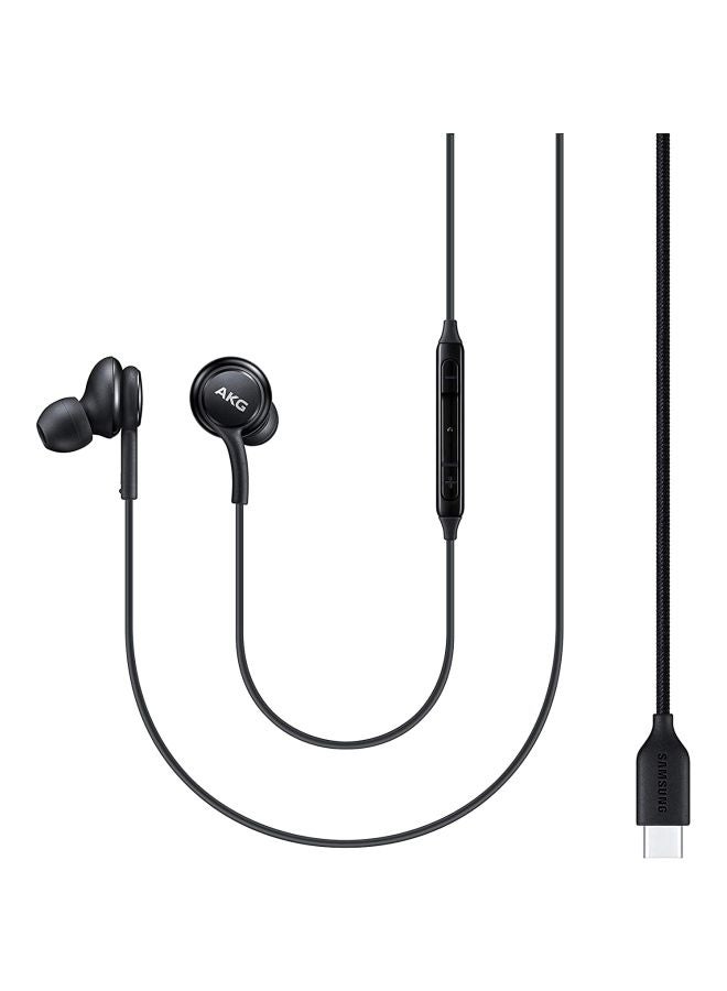 Samsung - Type-C Wired Earphones Black - Image 1