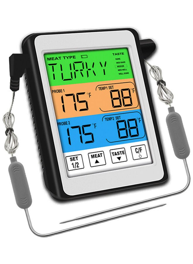 ميزان حرارة رقمي للحوم مضاد للماء متعدد الألوان - Image 1