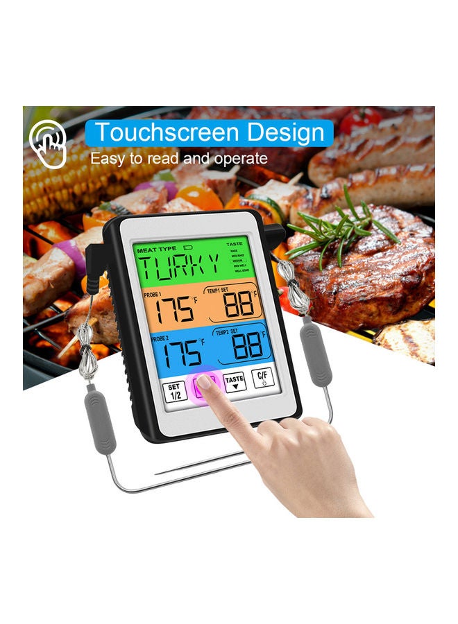 ميزان حرارة رقمي للحوم مضاد للماء متعدد الألوان - Image 2