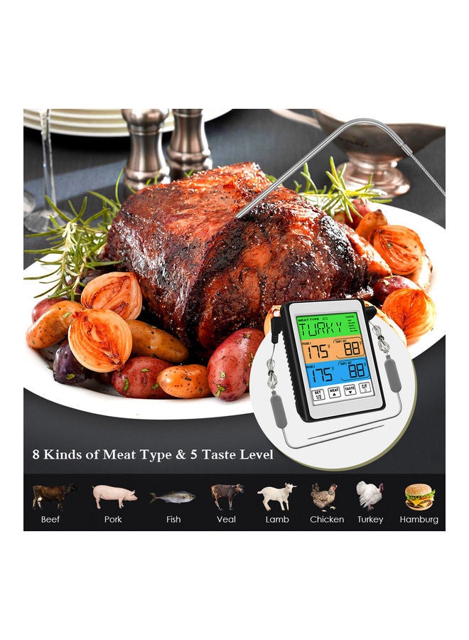 ميزان حرارة رقمي للحوم مضاد للماء متعدد الألوان - Image 5