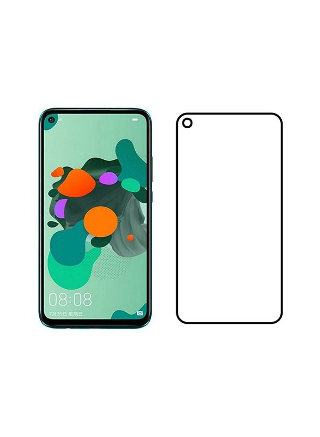 مارجون لاصقة حماية للشاشة من الزجاج المقوى بحافة ثلاثية الأبعاد لهاتف هواوي ميت 30 لايت أسود / شفاف - Image 1