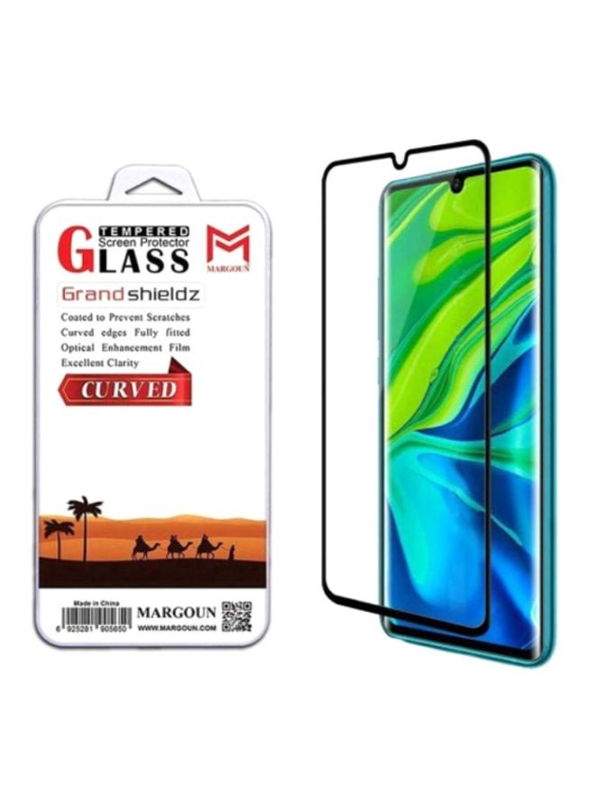 MARGOUN 3D Tempered Glass Screen Protector For Xiaomi MI Note 10 Pro Black/Clear - Image 2