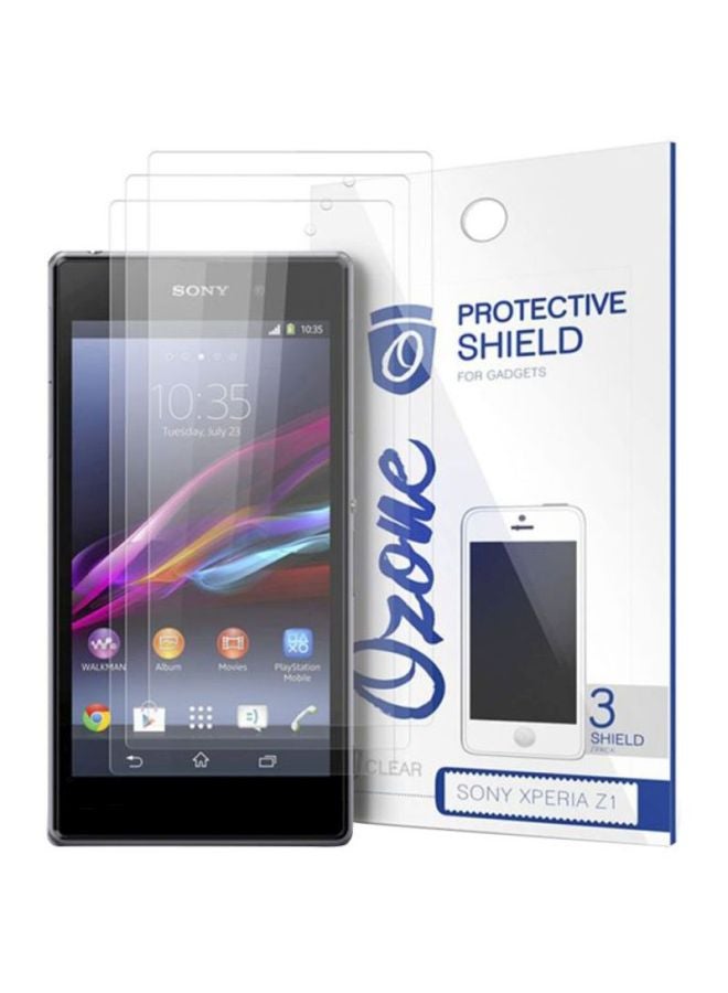 Ozone Pack Of 3 HD Screen Protector For Sony Xperia Z1 Clear