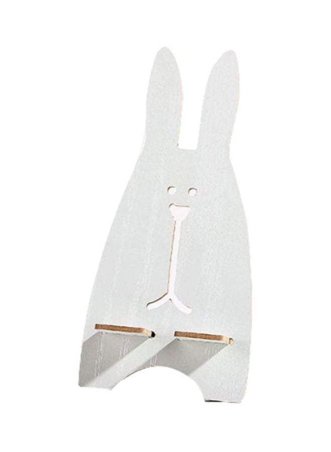 كول بيبي حامل للهاتف محمول على شكل أرنب أبيض