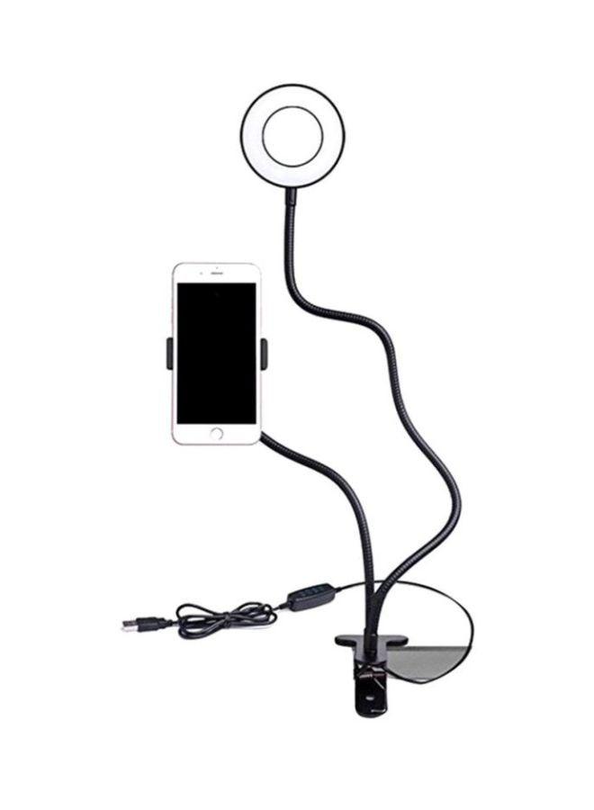 Beauenty Selfie Flash Ring Light And Mobile Phone Holder Black  - Image 1