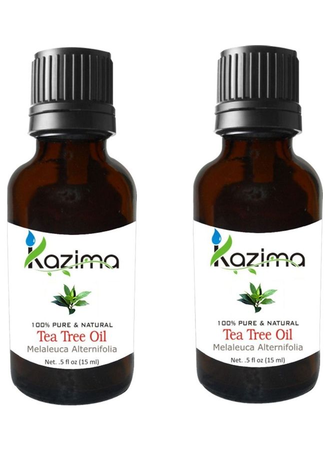 مجموعة عبوات زيت شجرة الشاي العطري مكونة من قطعتين 30ملليلتر