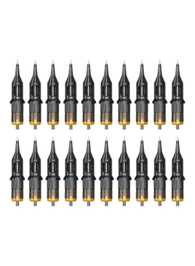 20-Piece Tattoo Cartridge Needle Black - Image 1