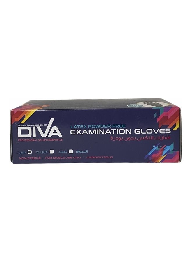 Diva 100-Piece Disposable Gloves Black 50centimeter - Image 2