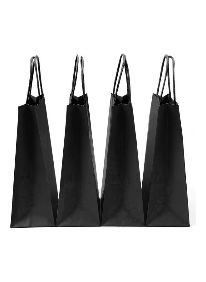 SNH 10-Piece Twisted Handle Paper Bag Set Black  - Image 3