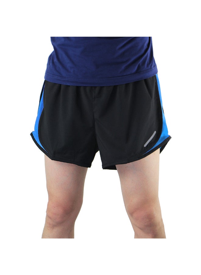 2 in 1 Running Shorts Blue/Black  - Image 3