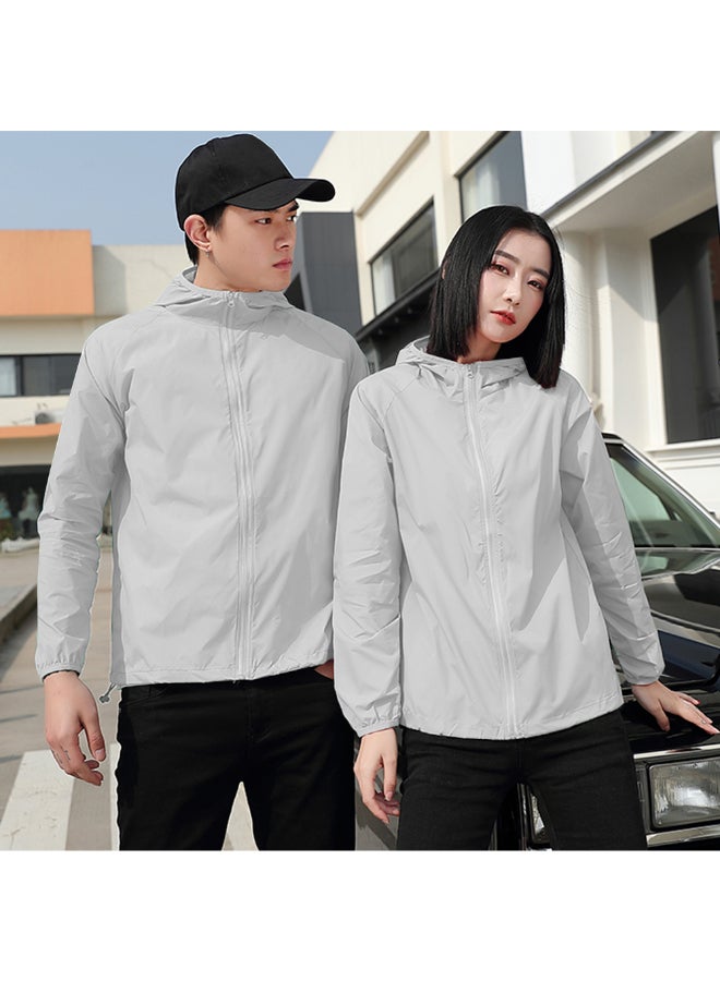 Breathable Sunscreen Ultra Thin Coat Grey - Image 2