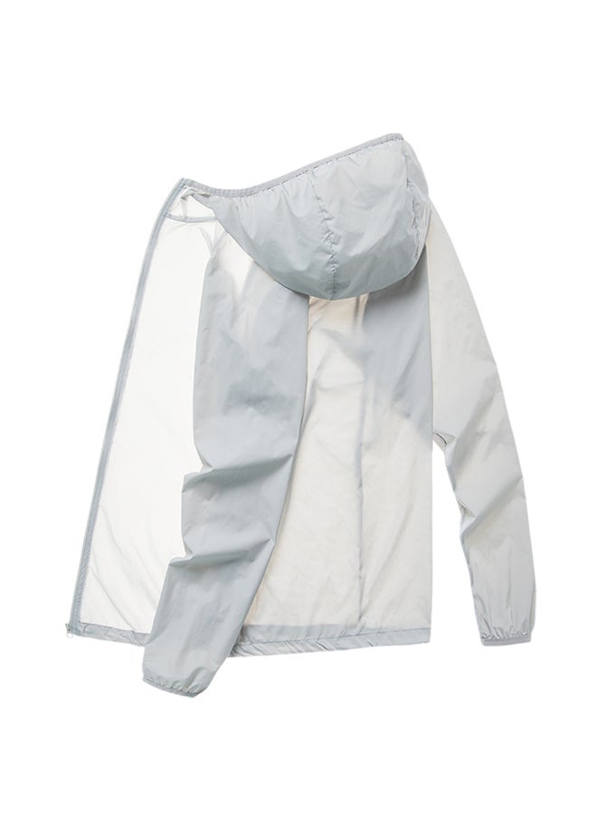 Breathable Sunscreen Ultra Thin Coat Grey - Image 3