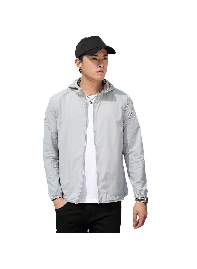 Breathable Sunscreen Ultra Thin Coat Grey - Image 1