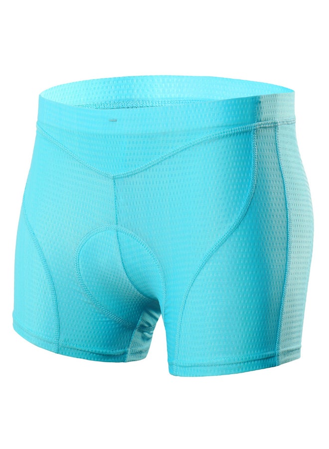 3D Padded MTB Bicycle Biking Underwear Shorts Blue - Image 2