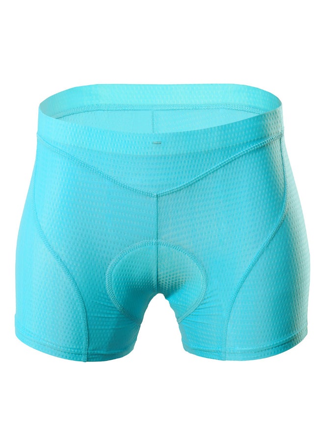 3D Padded MTB Bicycle Biking Underwear Shorts Blue - Image 1