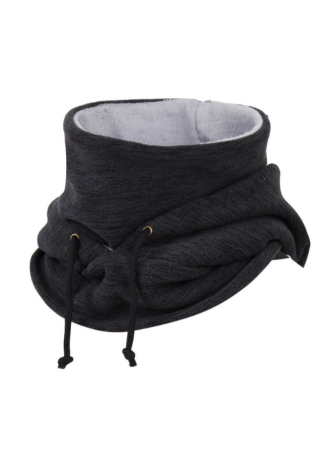 غطاء للرأس يحيط بالرقبة لركوب الدراجات والركض في الهواء الطلق أسود - Image 2