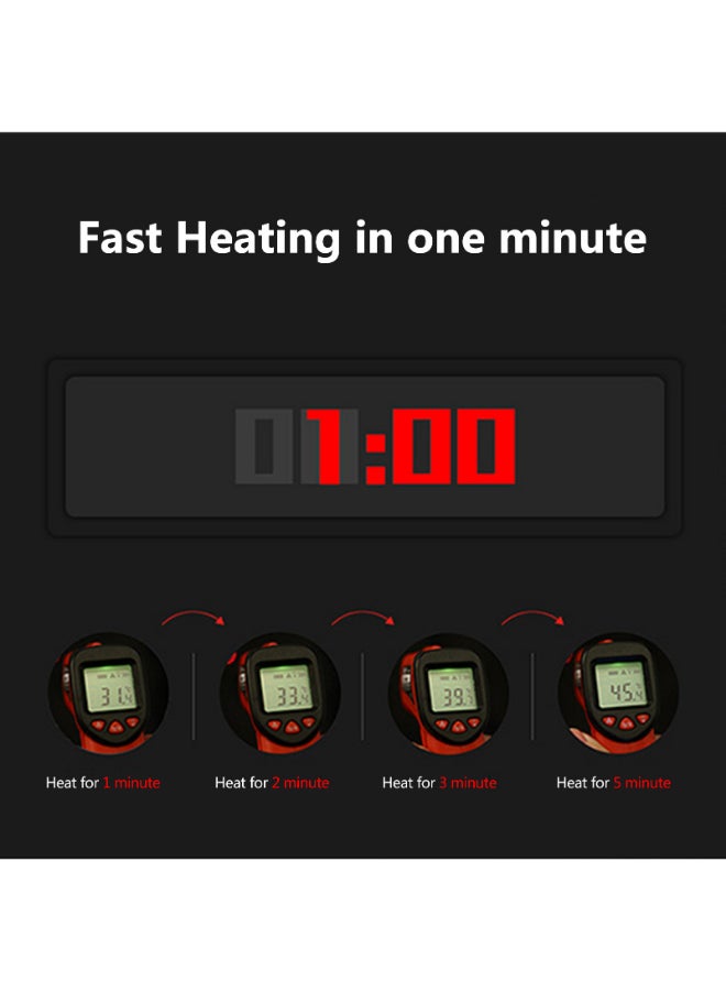 USB Charge Electric Heating Vest Grey/Black  - Image 2