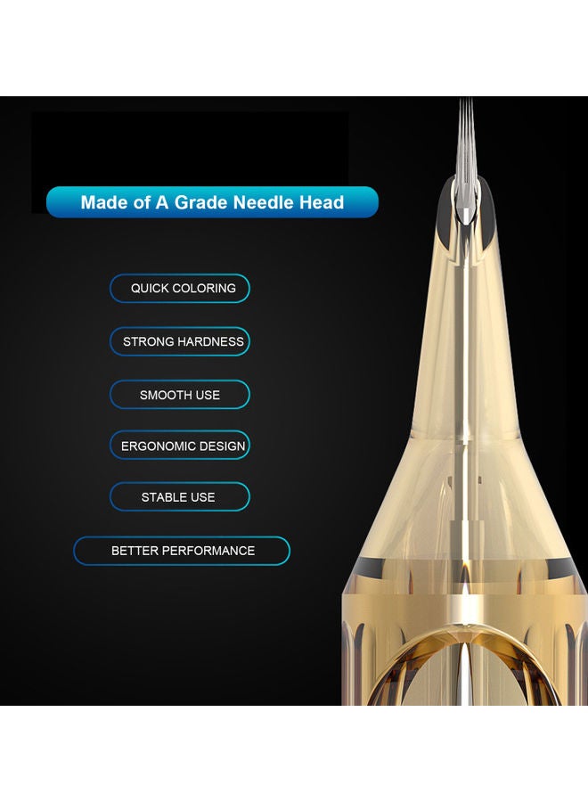 20-Piece Tattoo Cartridge Needle Gold - Image 3