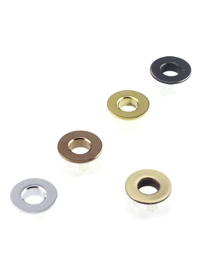 Electroplating Bathroom Basin Sink Round Hole Cover Cap Silver 3 x 3 x 1.1cm - Image 3
