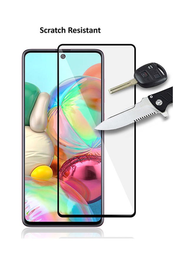 Wtech Tempered Glass Screen Protector for Samsung Galaxy A71 5G Black/Clear - Image 4