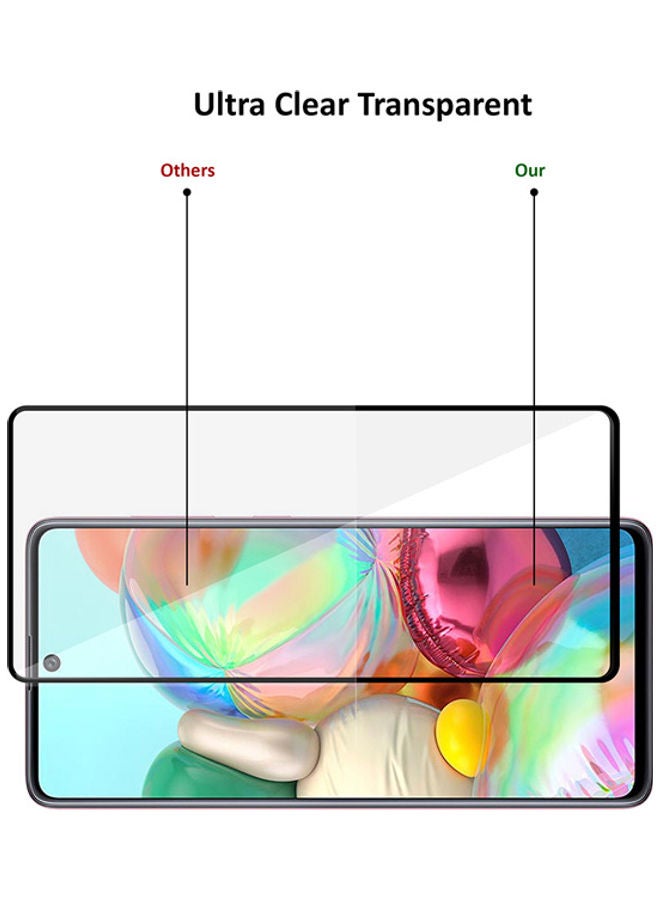 Wtech Tempered Glass Screen Protector for Samsung Galaxy A71 5G Black/Clear - Image 5