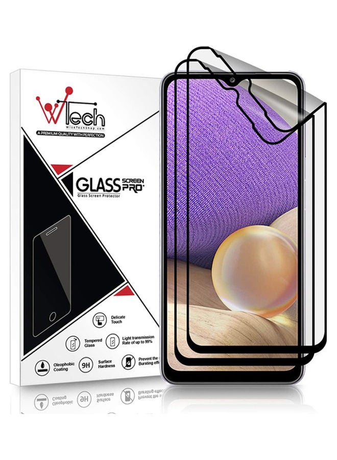 Wtech 2-Piece Tempered Glass Screen Protector for Samsung Galaxy A32 Clear - Image 1
