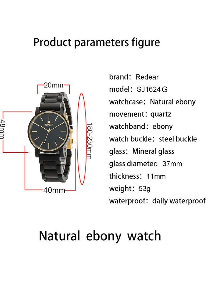 ريداير Men's Analog Wrist Watch - 40 mm - Black - Image 2