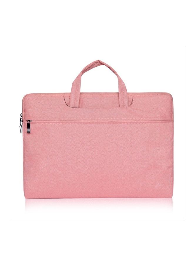 Laptop Sleeve Soft Zipper Pouch Pink - Image 1