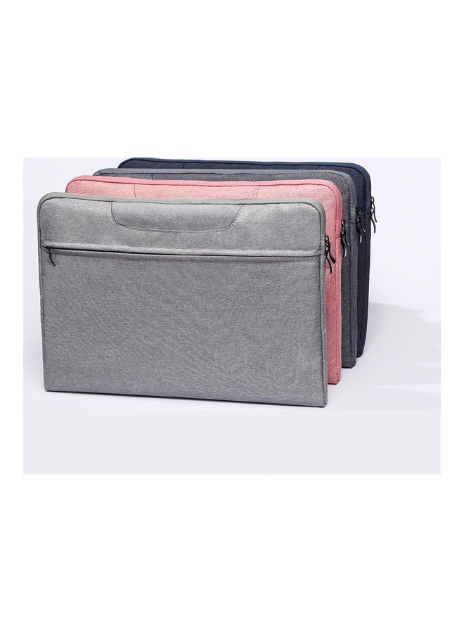 Laptop Sleeve Soft Zipper Pouch Pink - Image 3