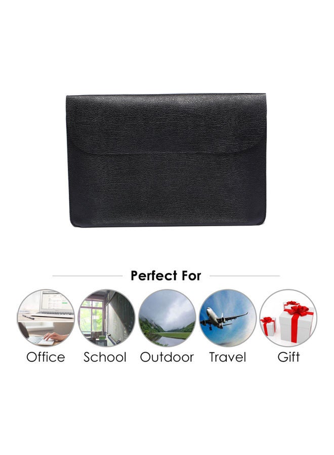 Laptop Sleeve Soft Pouch Black - Image 2