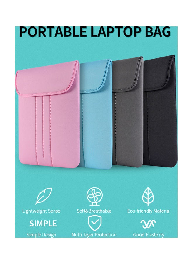 Laptop Sleeve Soft Pouch Blue - Image 4