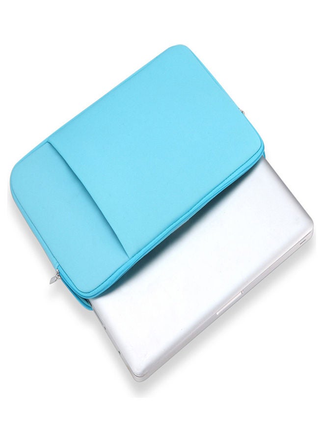 Laptop Sleeve Soft Zipper Pouch Blue - Image 4