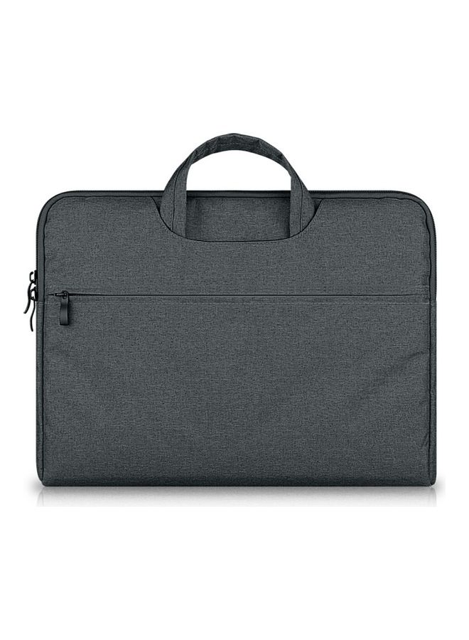 Laptop Sleeve Soft Zipper Pouch Deep Gray - Image 1