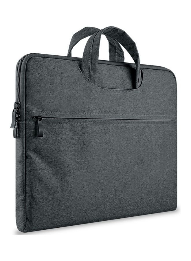 Laptop Sleeve Soft Zipper Pouch Deep Gray - Image 2