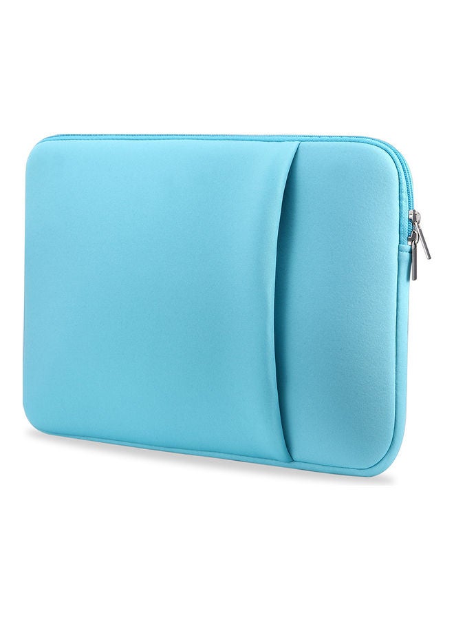 Laptop Sleeve Soft Zipper Pouch Blue - Image 1