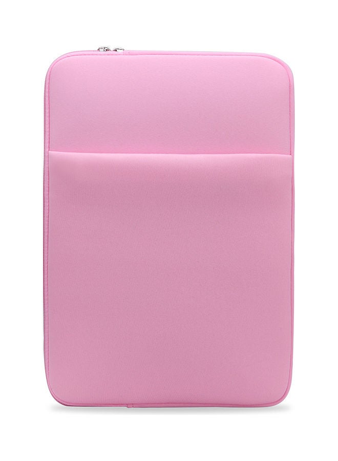 Laptop Sleeve Soft Zipper Pouch Pink - Image 2