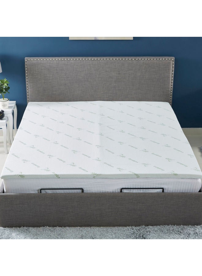 Home Box - Comfort Bamboo Memory Foam Mattress Topper Combination White 200x180cm - Image 1