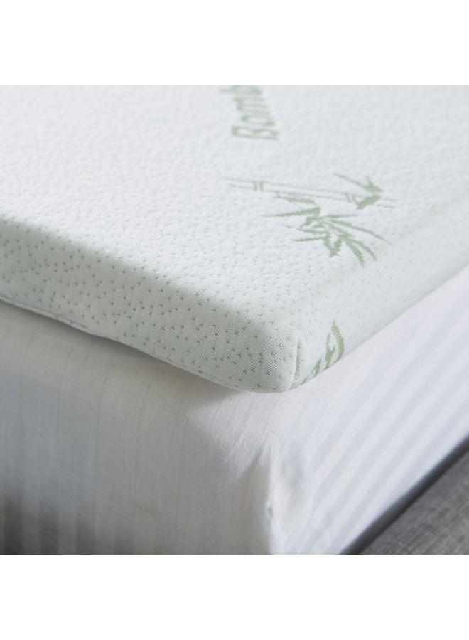 Home Box - Comfort Bamboo Memory Foam Mattress Topper Combination White 200x180cm - Image 1