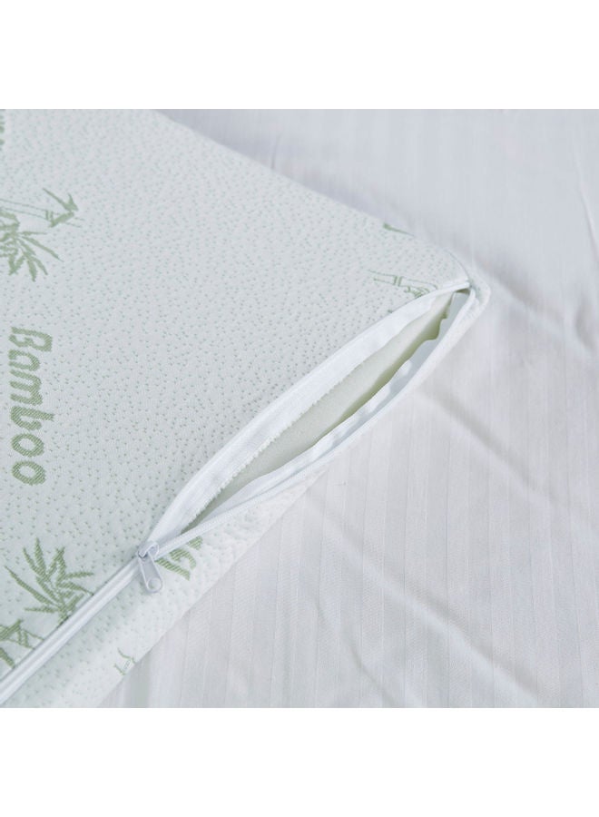Home Box - Comfort Bamboo Memory Foam Mattress Topper Combination White 200x180cm - Image 1