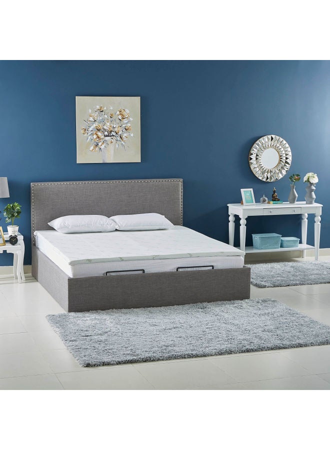 Home Box - Comfort Bamboo Memory Foam Mattress Topper Combination White 200x180cm - Image 1
