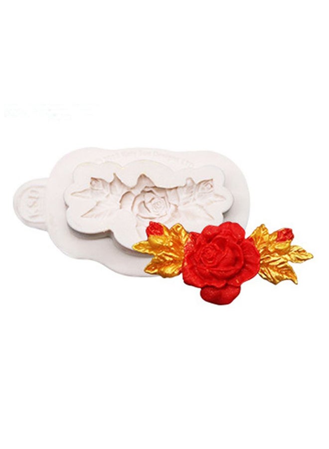 آيسانك قوالب مخبوزات زينة بتصميم زهور أبيض 9x5x0.3سم - Image 1