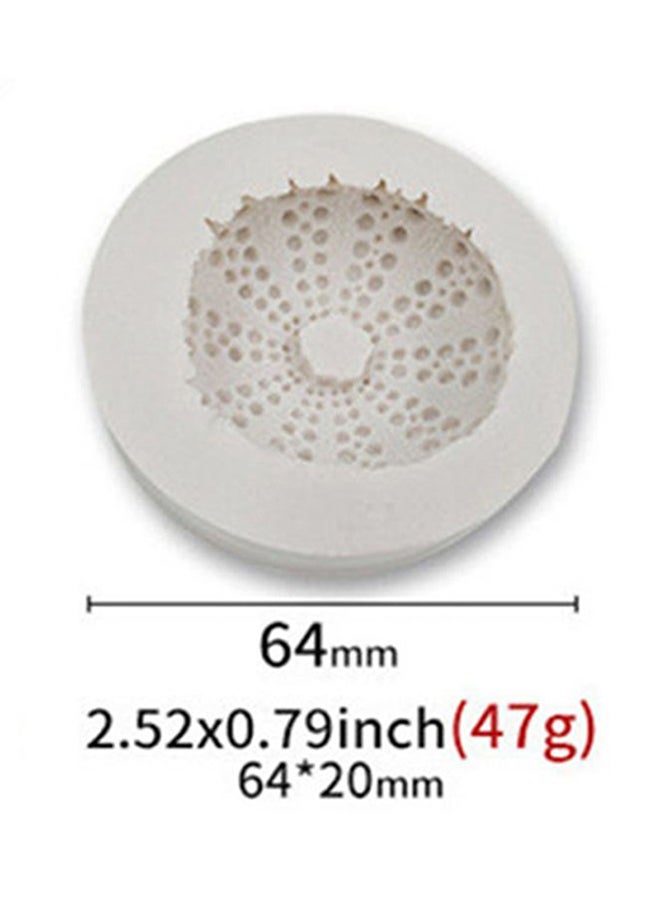 ISank Flower Shaped Decorative Baking Mould White 6.4x6.4x0.3cm - Image 2