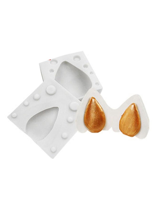 ISank Unicorn Pattern Decorative Baking Mould White 4.9x5x1cm - Image 1