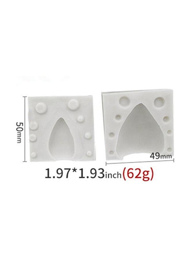 ISank Unicorn Pattern Decorative Baking Mould White 4.9x5x1cm - Image 2