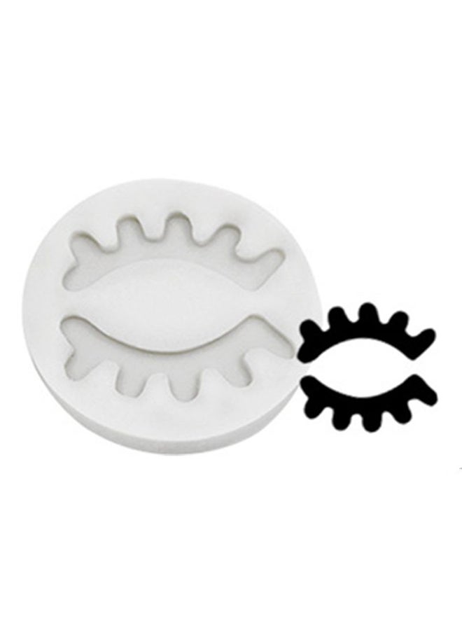 آيسانك قوالب مخبوزات زينة بتصميم حاجب العين أبيض 5.6x5.6x0.3سم - Image 2