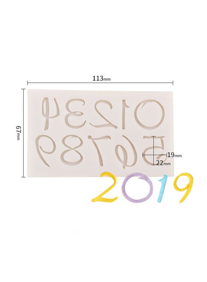 ISank Arabic Pattern Decorative Baking Mould White 11.3x6.7x0.8cm - Image 2